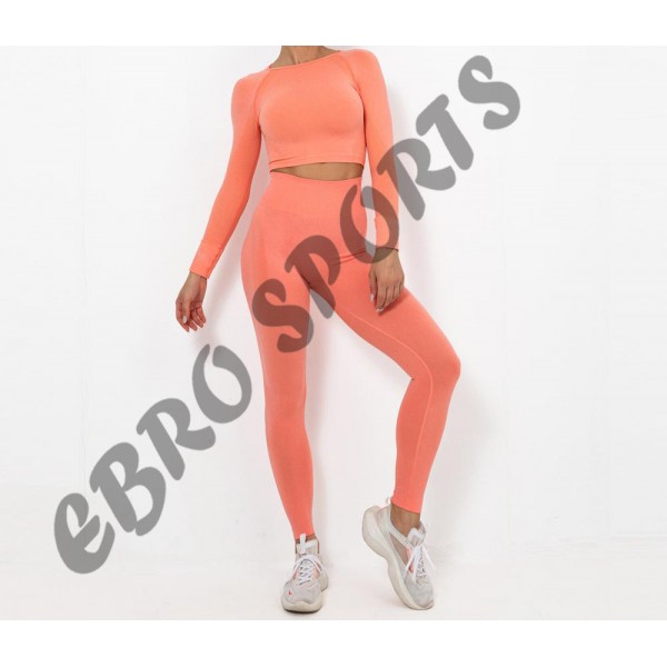 EBRO  TEMPO Full Length Legging - Bright Peach